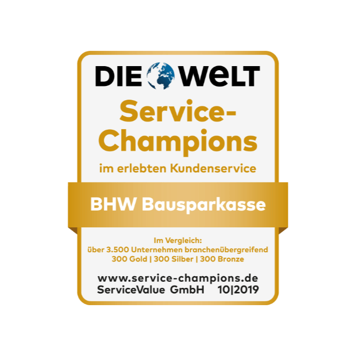 BHW ist Service-Champion 2019
