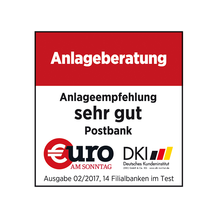 Postbank für sehr gute Beratungsqualität ausgezeichnet