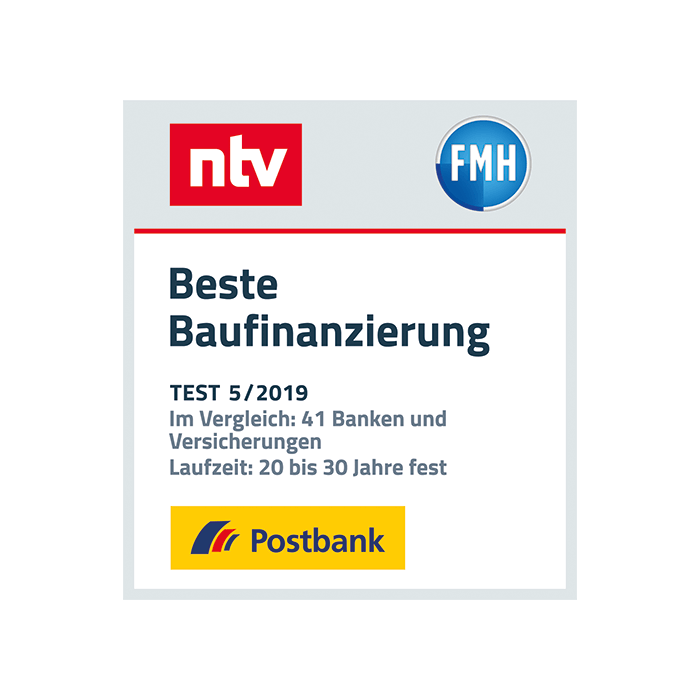 Postbank hat die „Beste Baufinanzierung“