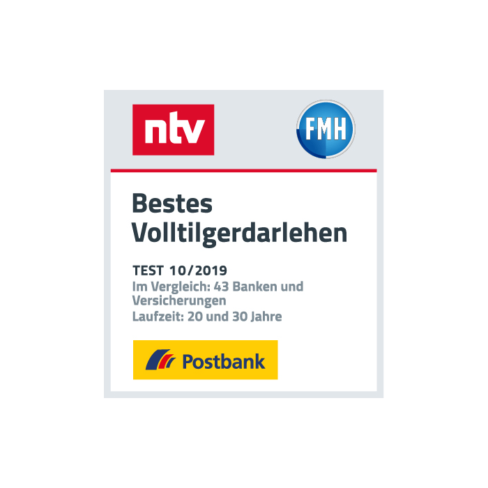 Postbank hat das „Beste Volltilgerdarlehen“