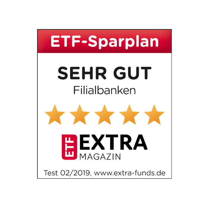 Postbank ETF-Sparplan mit „sehr gut“ ausgezeichnet