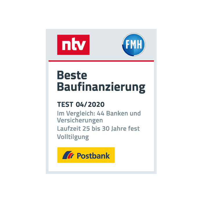 Postbank hat die „Beste Baufinanzierung“