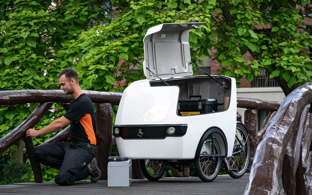 E-Cargo-Trike von Babboe Pro