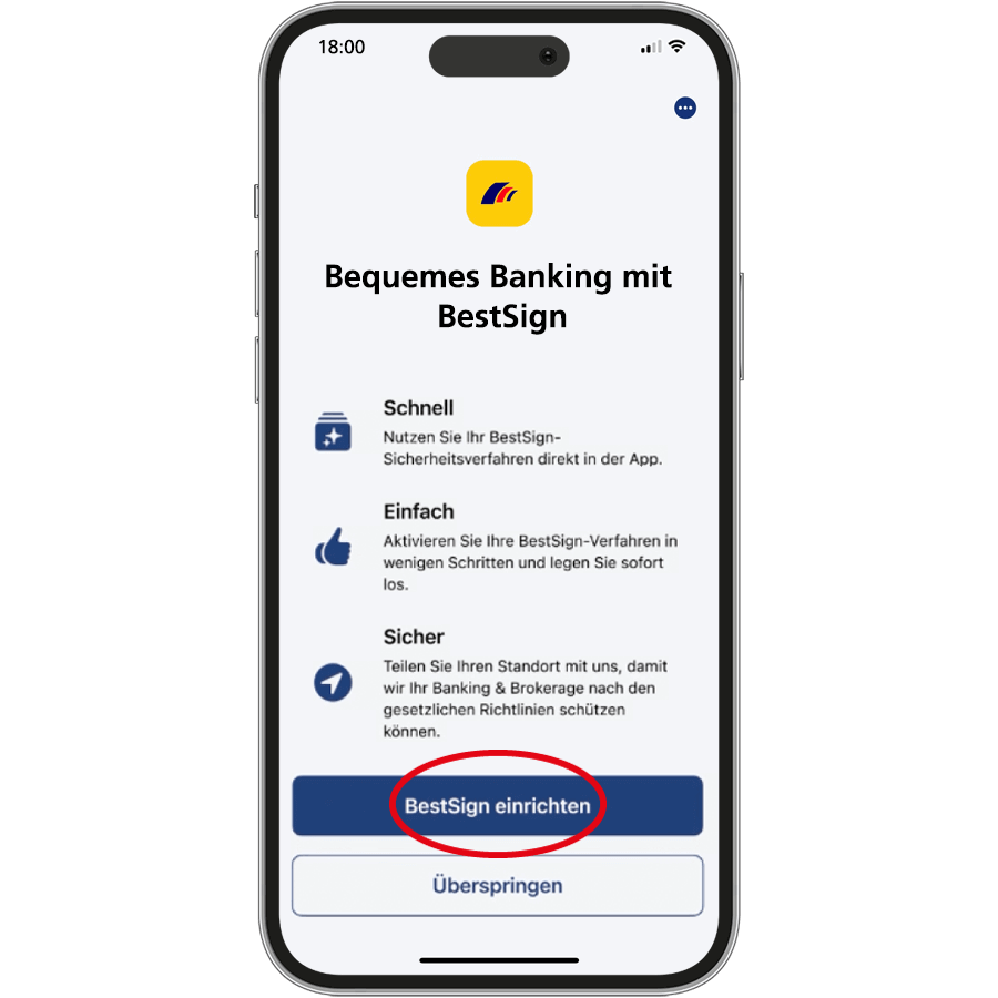 Erste Schritte mit der Postbank App – BestSign aktivieren