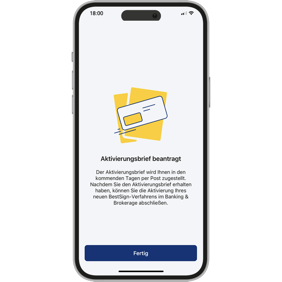 Erste Schritte mit der Postbank App – Aktivierung bestätigen