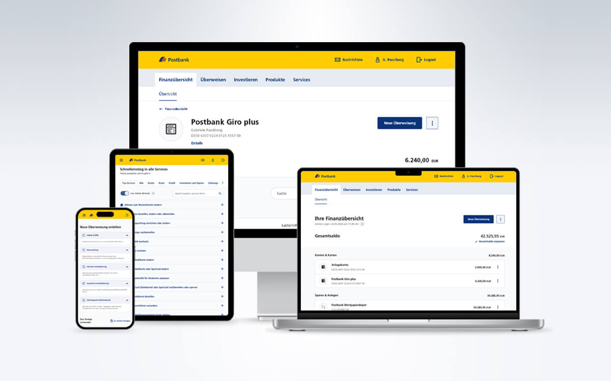 Die OnlineServices der Postbank