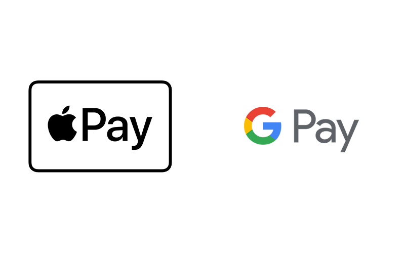 Logos Apple Pay und Google Pay