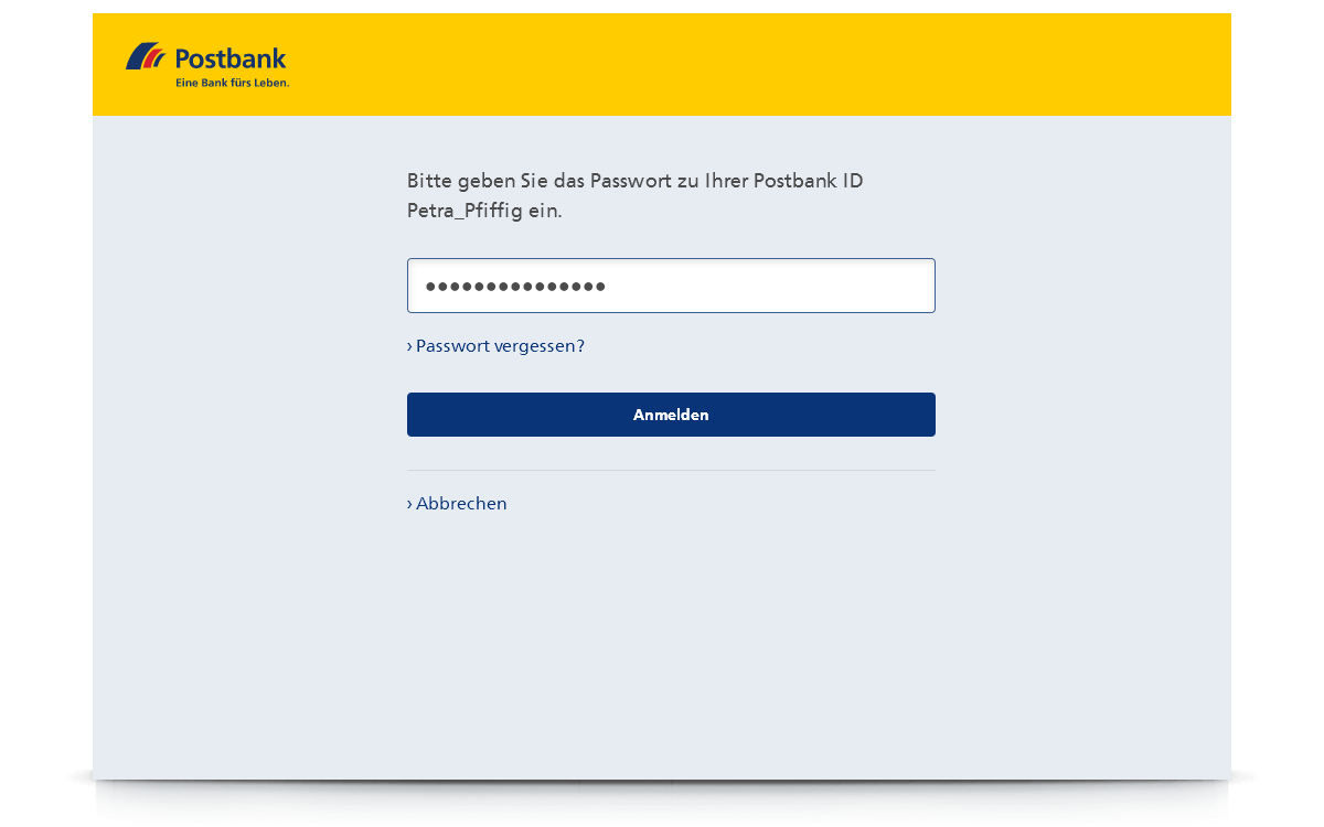 Passwort-Eingabe