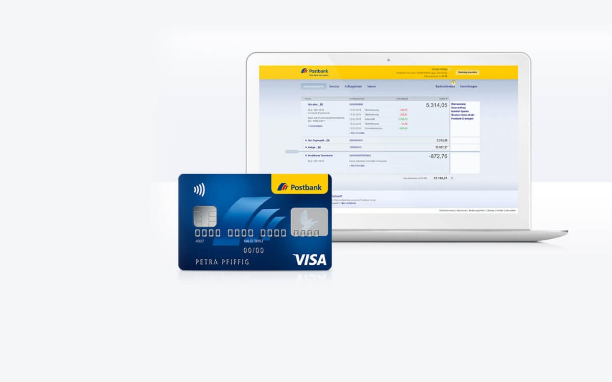 Postbank Kreditkarten-Onlineservice
