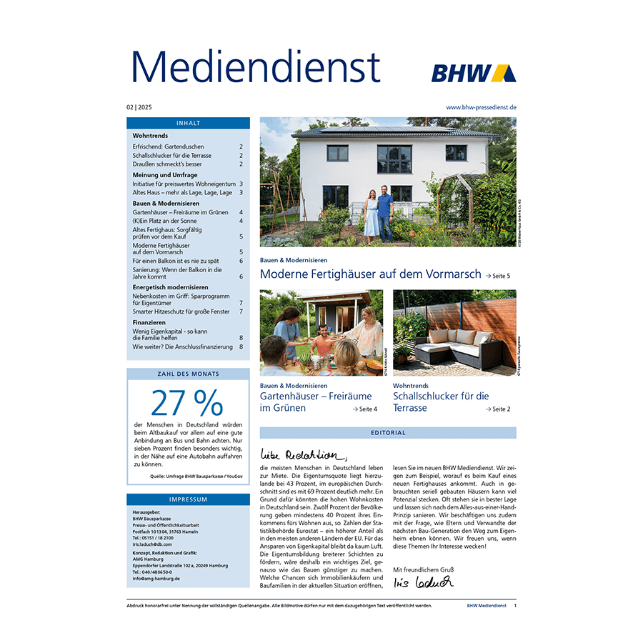 BHW Mediendienst 2/2025