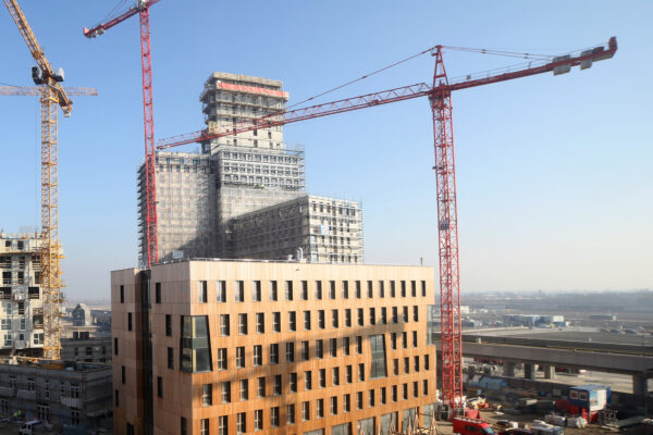 Ganz neu: Bauarbeiten am „HoHo Wien“, dem höchsten Holzhaus der Welt Bild Nr. 6294, Quelle: cetus-Baudevelopment-GmbH/BHW Bausparkasse