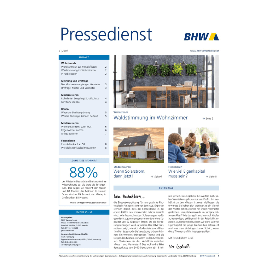 BHW Pressedienst 3/2019