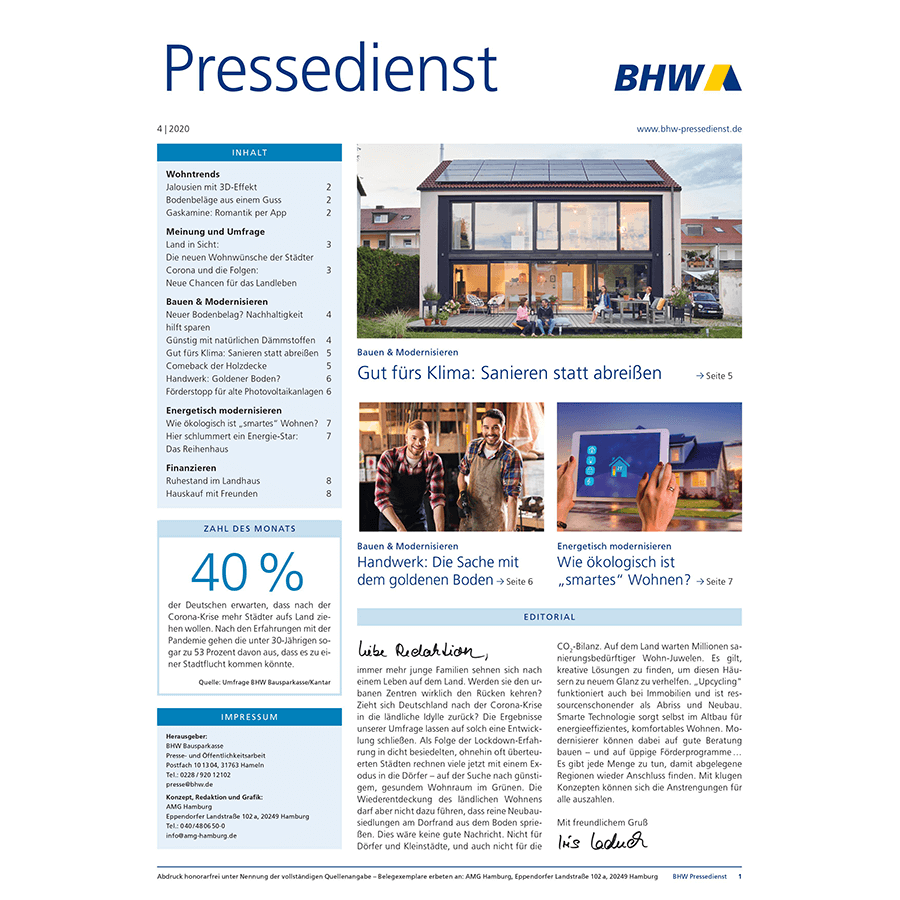 BHW Pressedienst 4/2020