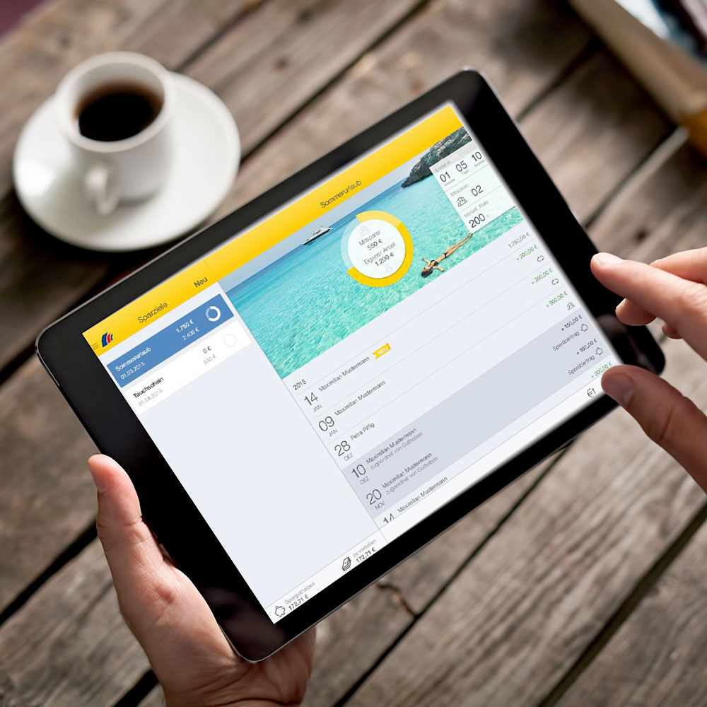Mit dem Sparplaner für Ihr Tablet effektiv sparen